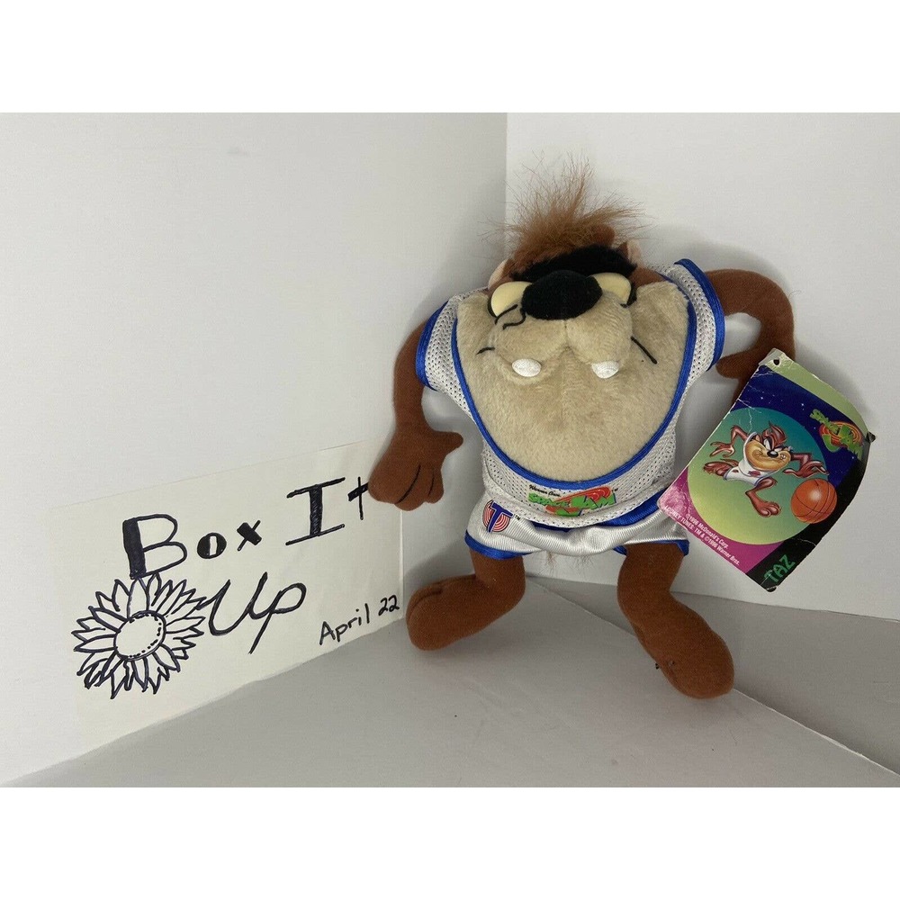 Vintage Collectible 1996 McDonalds SPACE JAM TAZ Plush Animal 9" Tall pre-owned